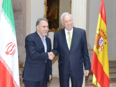 El Ministro Margallo recibe al Vicepresidente de Irán, Sr. Alí Nayafi